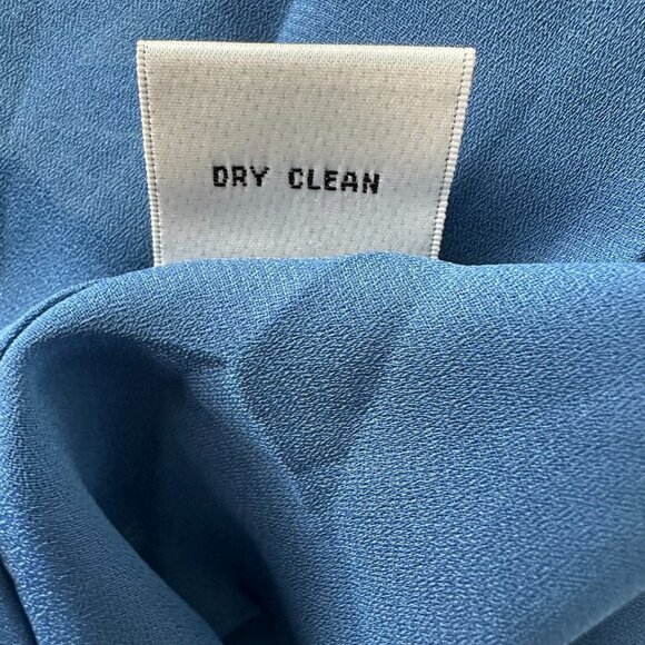 Vintage Talbots Pure Silk Dress Size 10 Blue Floral Paisley Fit Flare - Picture 10 of 13